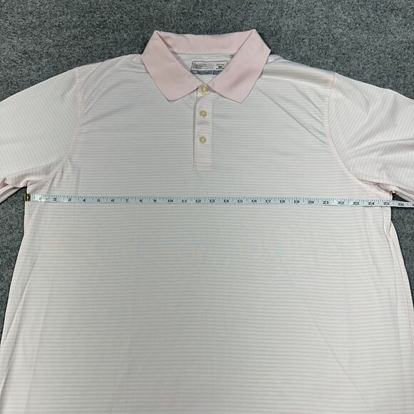 Cutter & Buck DryTec Pink Striped Short Sleeve Golf Polo Shirt Men’s Size XXXL - Picture 5 of 8